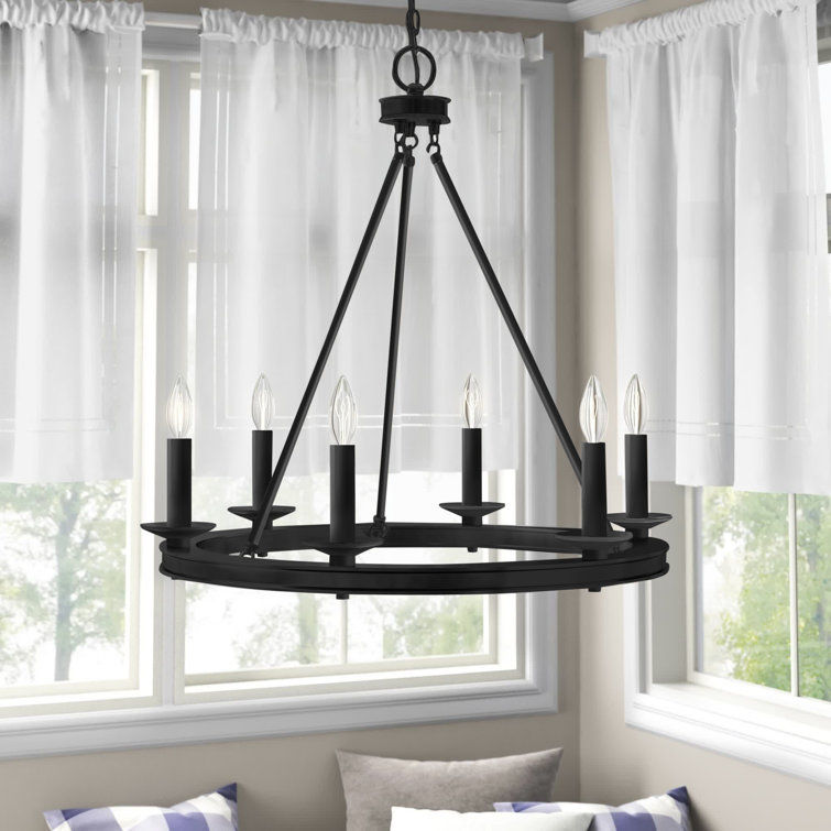 Poynor Candle Style Wagon Wheel Chandelier added by Francesca Pasquali