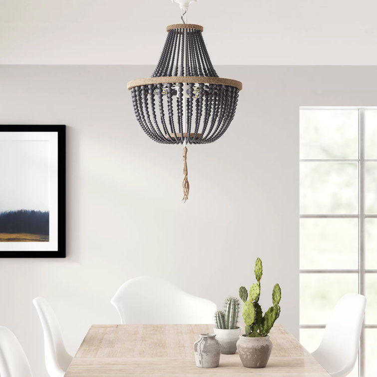 Emiliano 3 - Light Unique Empire Chandelier with Beaded Accents added by Jamie Stellato