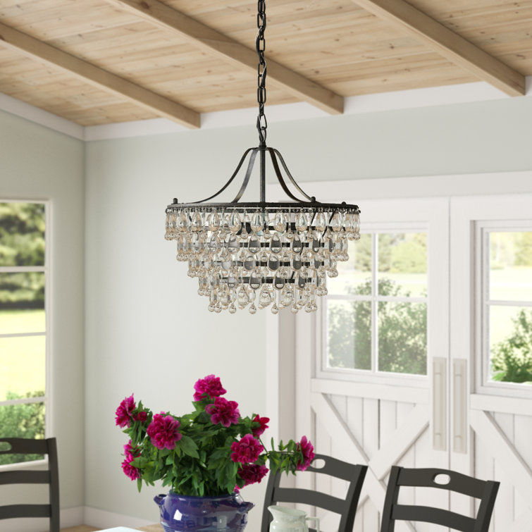Karsyn 6 - Light Unique / Statement Tiered Chandelier with Crystal Accents added by Sandy Schargel Interiors