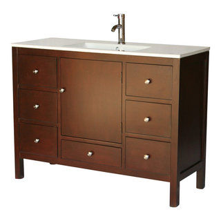 40" Contemporary Style Single Sink Bathroom Vanity Model 3040-F - Transitional - Bathroom Vanities And Sink Consoles - by Chinese Arts, Inc. | Houzz added by Christina Witoshkin