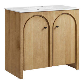 Appia 36" Bathroom Vanity - Oak White - Transitional - Bathroom Vanities And Sink Consoles - by First of a Kind USA Inc | Houzz added by Sarah Jackson