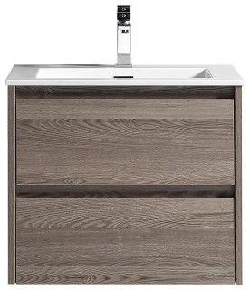 The Marlow Single Bathroom Floating Vanity - Modern - Bathroom Vanities And Sink Consoles - by Flairwood Decor added by Spoak Member