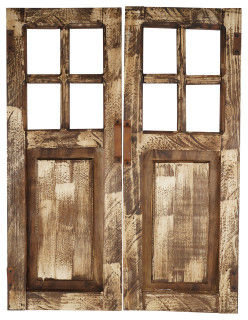 Saltillo Decorative Wooden Pair Wall Doors - Farmhouse - Wall Accents - by Mexican Imports | Houzz added by Rachel Fedorov