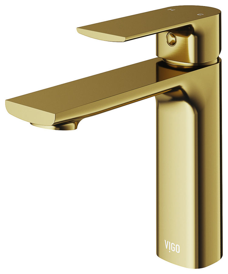 VIGO 6" H Davidson Single Handle Single Hole Faucet, Matte Brushed Gold, Without Extras added by Emma Justice