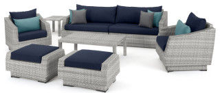 Cannes 8 Piece Sofa and Club Chair Set - Tropical - Outdoor Lounge Sets - by RST Outdoor | Houzz added by Tayo A