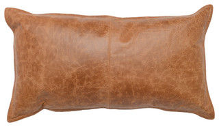 Cheyenne 100% Leather 14"x26" Throw Pillow by Kosas Home - Contemporary - Decorative Pillows - by Kosas | Houzz added by Spoak Member