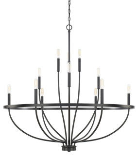 Capital Lighting 428501MB 12 Light Chandelier Greyson Matte Black - Transitional - Chandeliers - by Buildcom | Houzz added by Madison Subry