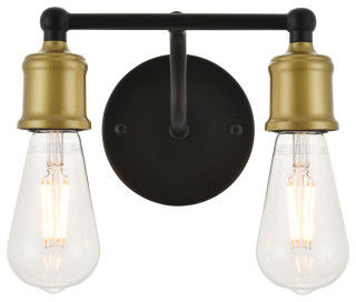 Elegant Lighting LD4028W9 Serif 2 Light 9"W Bathroom Vanity Light - Industrial - Bathroom Vanity Lighting - by Buildcom | Houzz added by Wendy Taylor