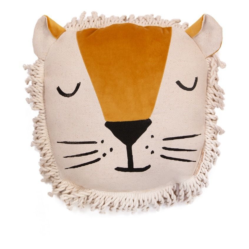 Lion Cushion Mustard Nobodinoz Design Baby, Children added by Spoak Member