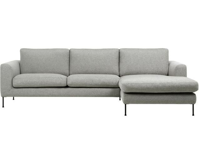 Ecksofa Cucita (3-Sitzer) in Hellgrau mit Metall-Füßen | WestwingNow added by Spoak Member