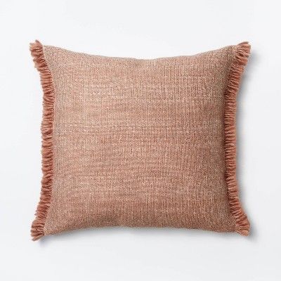 Spacedye Woven Square Throw Pillow Clay - Threshold™ designed with Studio McGee added by Kayle Riccobono