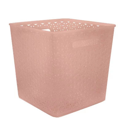 Y-Weave 11" Cube Decorative Storage Basket - Room Essentials™ added by Rescued Room Design