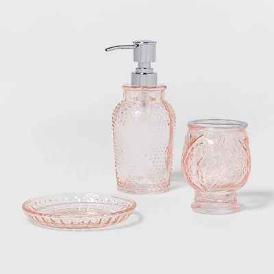 Glass Bath Bundle Blush - Threshold™ added by Jendalyn Cohen