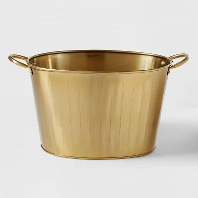 3.7gal Oval Beverage Tub Gold Finish - Project 62™ added by Saphrin Pediford