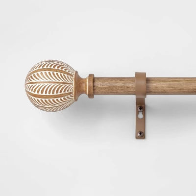 Target/Home/Home Decor/Window Treatments/Curtain Rods & Hardware‎Shop all OpalhouseCarved Light Woodtone Ball Curtain Rod Natural - Opalhouse™ added by Spoak Member