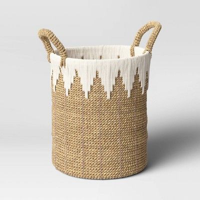 Braided Basket with Rope Natural/White - Opalhouse™ added by Carina Miranda