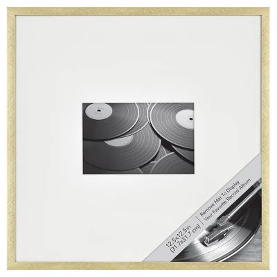 12.5" x 12.5" Matted to 4" x 6" Thin Metal Gallery Frame Brass - Project 62™ added by Spoak Member