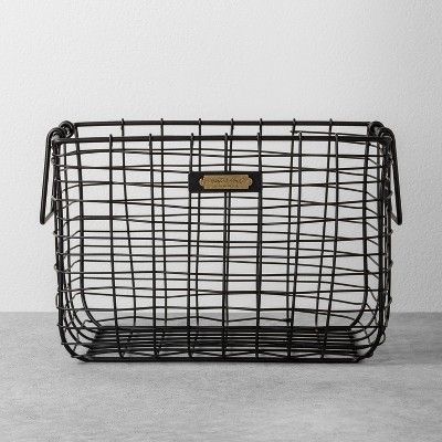 Wire Storage Basket Black - Hearth & Hand&#153; with Magnolia added by Spoak Member