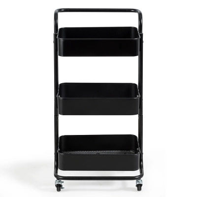 Tangkula 3-Tier Metal Rolling Utility Storage Cart Service Trolley Cart added by Emma Kitching