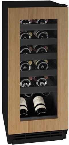 U-Line UHWC115IG01A 15 Inch Wine Refrigerator with 3.0 Cu. Ft. Capacity, 3/4 Extension Wine Racks, LED Lighting, LOW-E Argon Thermopane Glass Door, Reversible Door Swing, Digital Touch Pad Control, Convection Cooling, and Star K Certified: Integrated Frame Panel Ready added by Hilary Finn