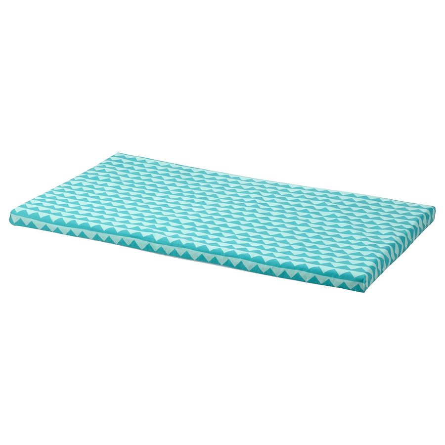 BÄNKKAMRAT Bench pad, turquoise, 35x20x1" - IKEA added by Kate Lynn Nemett