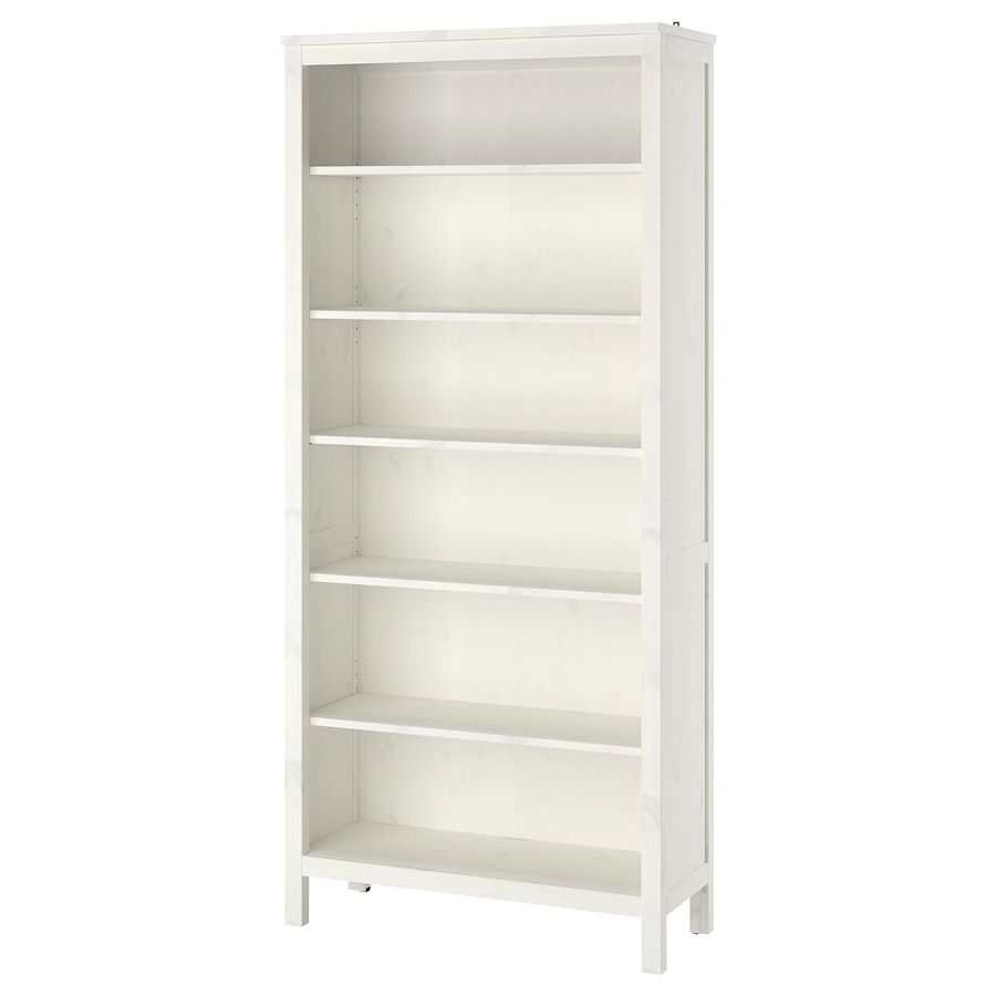 HEMNES Bookcase, white stain, 353/8x771/2" - IKEA added by Jesse Coleman