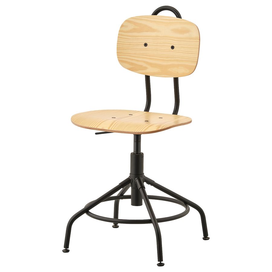 KULLABERG Swivel chair - pine/black added by Spoak Member