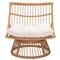 Tyler Coastal Beige Tufted Cushion Woven Rattan Outdoor Lounge Papasan Chair added by Jennifer Hickey
