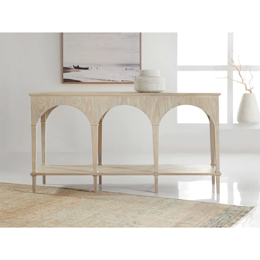 Marc French Country Brown Ash Wood Arch Console Table added by Jennifer Hickey
