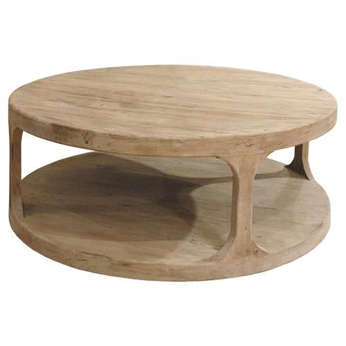 Sian Rustic Lodge Brown Pine Wood Round Round Coffee Table added by Liz Nevil-Smith