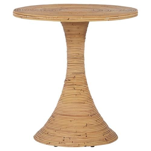 Andi Global Bazaar Brown Rattan Round Pedestal Accent Table added by Claire M