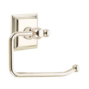 Traditional Brass Collection - Wilshire Bar Style Tissue Holder in Lifetime Polished Nickel by Emtek Hardware added by Alta Projects