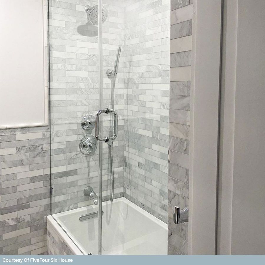 Brushed Stone Carrara Marble Subway Tile, 2x8 added by Liz Kirby