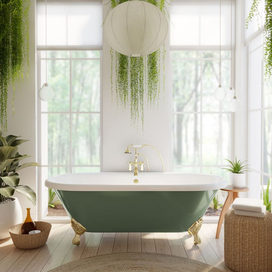 Cambridge Cast Iron Double Ended Clawfoot Tub - No Faucet Drillings added by Julia Wille