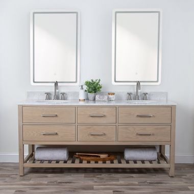 Everett 72 Inch Oak Console Vanity added by Merrill Thorpe