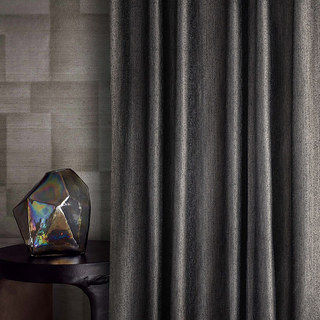 Metallic Fantasy Sparkling Shimmering Off Black Charcoal Curtain Drapes added by Spoak Member